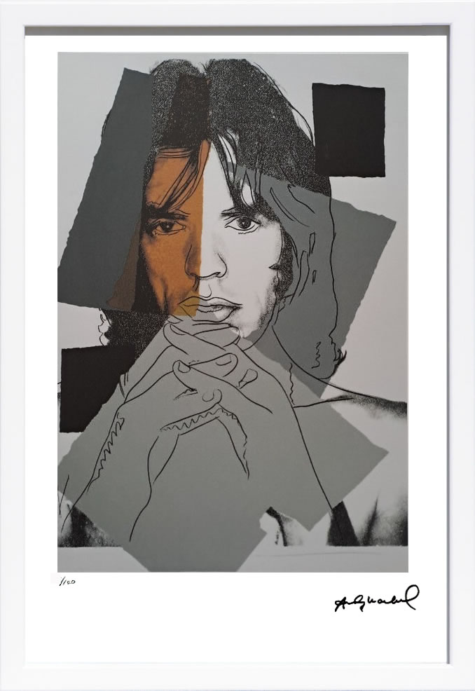 樂天商城 - アンディ・ウォーホル ポスター 作品 猫 マリリン モンロー 花 キャンベルスープ 絵画 絵 複製画 版画 リトグラフ シルクスクリーン アートパネル ポップ アート インテリア フレーム付き 北欧 おしゃれアンディ・ウォーホル Mick Jagger