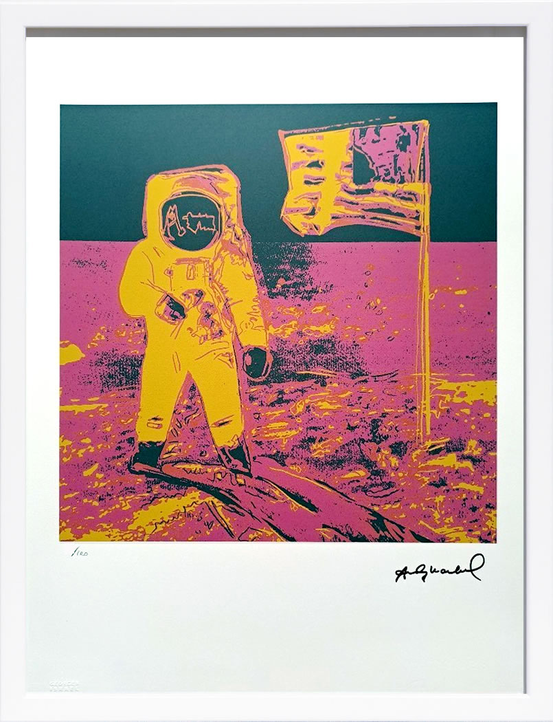 アンディ・ウォーホル ポスター 作品 猫 マリリン モンロー 花 キャンベルスープ 絵画 絵 複製画 版画 リトグラフ シルクスクリーン アートパネル ポップ アート インテリア フレーム付き 北欧 おしゃれアンディ・ウォーホル Moonwalk