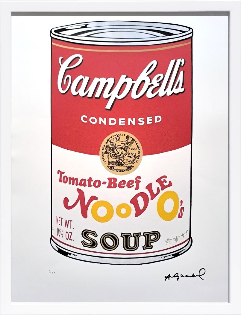 アンディ・ウォーホル ポスター 作品 猫 マリリン モンロー 花 キャンベルスープ 絵画 絵 複製画 版画 リトグラフ シルクスクリーン アートパネル ポップ アート インテリア フレーム付き 北欧 おしゃれアンディ・ウォーホル Campbell's Soup Cans