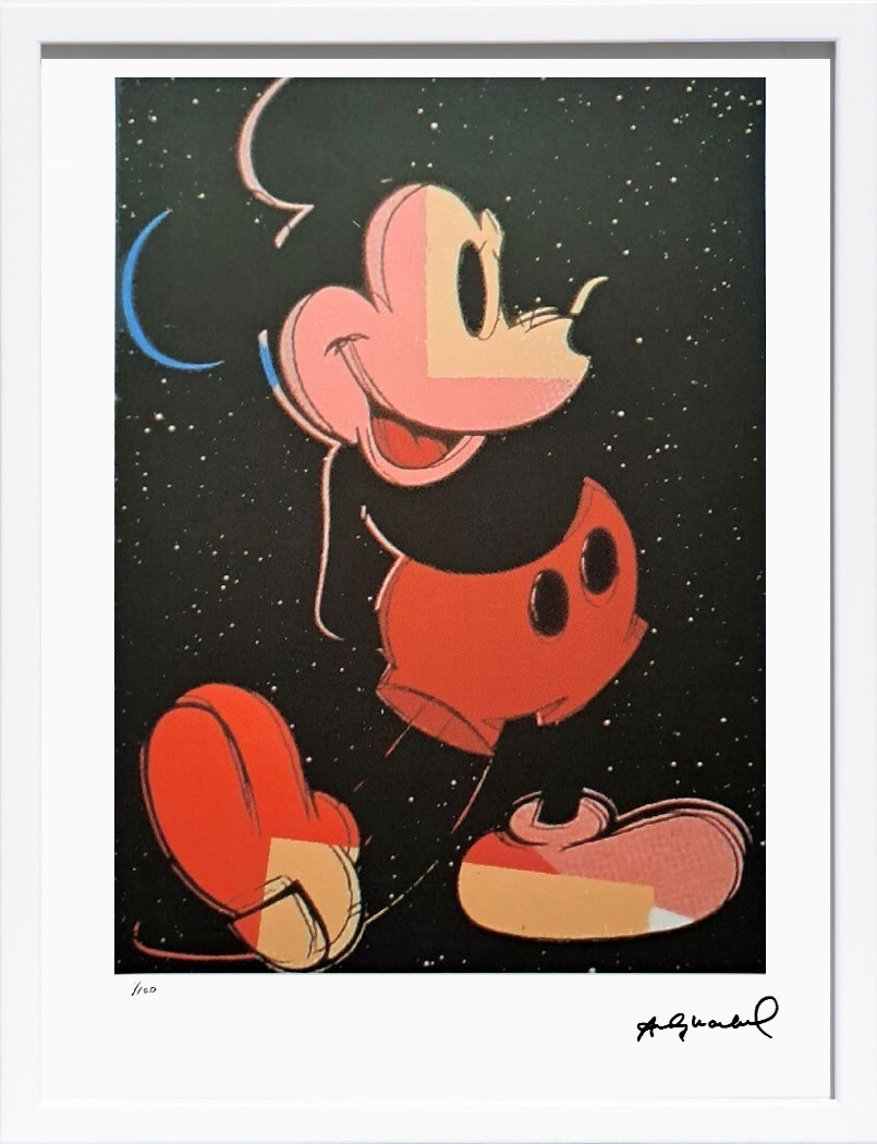 アンディ・ウォーホル ポスター 作品 猫 マリリン モンロー 花 キャンベルスープ 絵画 絵 複製画 版画 リトグラフ シルクスクリーン アートパネル ポップ アート インテリア フレーム付き 北欧 おしゃれアンディ・ウォーホル Mickey Mouse