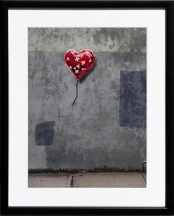 バンクシー 絵 絵画 アートパネル アート ポスター 版画 複製画 シルク スクリーン リトグラフ 作品 販売 風船と少女 ポップ アート 抽象画 アートフレーム インテリア フレーム付き 壁掛け 北欧 おしゃれバンクシー NYC Love