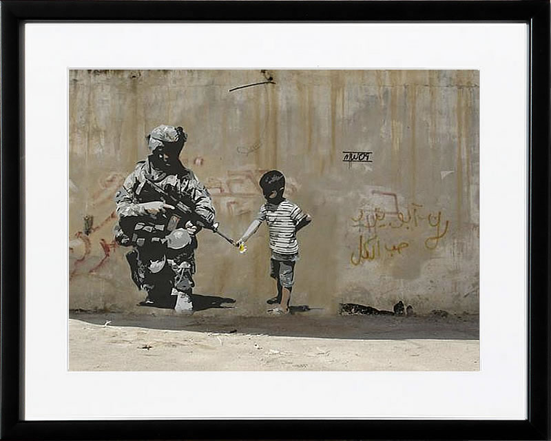 バンクシー 絵 絵画 アートパネル アート ポスター 版画 複製画 シルク スクリーン リトグラフ 作品 販売 風船と少女 ポップ アート 抽象画 アートフレーム インテリア フレーム付き 壁掛け 北欧 おしゃれバンクシー Peace