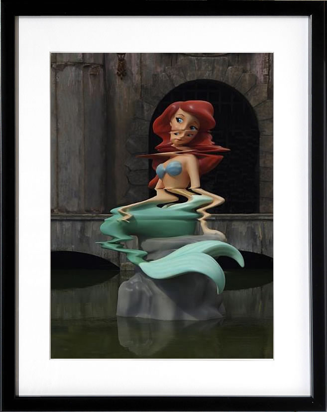 バンクシー 絵 絵画 アートパネル アート ポスター 版画 複製画 シルク スクリーン リトグラフ 作品 販売 風船と少女 ポップ アート 抽象画 アートフレーム インテリア フレーム付き 壁掛け 北欧 おしゃれバンクシー Little Mermage