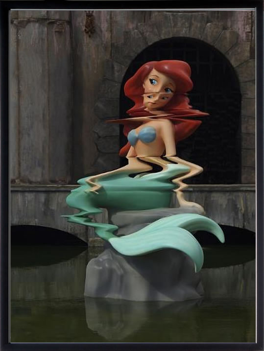 バンクシー 絵 絵画 アートパネル アート ポスター 版画 複製画 シルク スクリーン リトグラフ 作品 販売 風船と少女 ポップ アート 抽象画 アートフレーム インテリア フレーム付き 壁掛け 北欧 おしゃれバンクシー Little Mermage