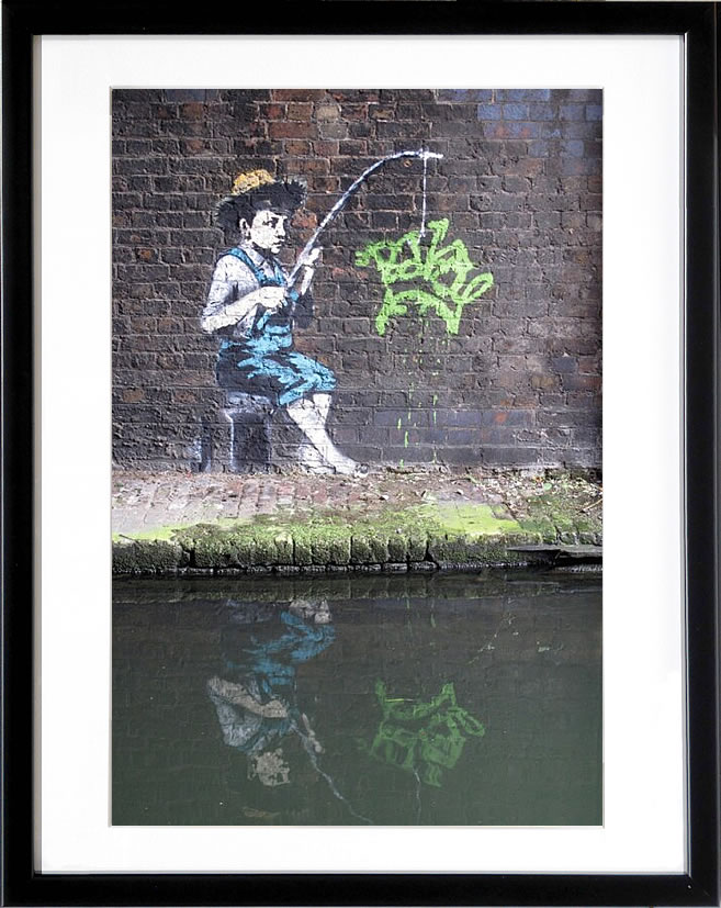 バンクシー 絵 絵画 アートパネル アート ポスター 版画 複製画 シルク スクリーン リトグラフ 作品 販売 風船と少女 ポップ アート 抽象画 アートフレーム インテリア フレーム付き 壁掛け 北欧 おしゃれバンクシー Camden Lock
