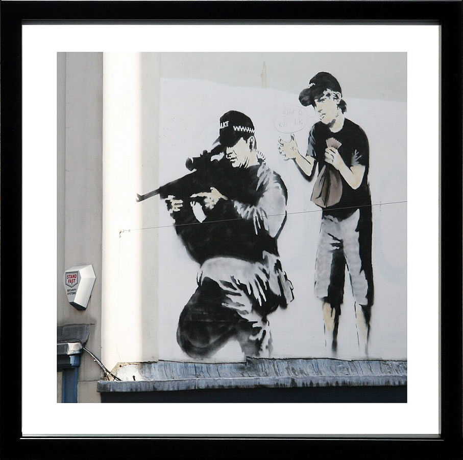 バンクシー 絵 絵画 アートパネル アート ポスター 版画 複製画 シルク スクリーン リトグラフ 作品 販売 風船と少女 ポップ アート 抽象画 アートフレーム インテリア フレーム付き 壁掛け 北欧 おしゃれバンクシー Sniper