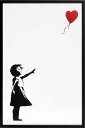 BANKSY CANVAS ART キャンバスアートファブリックパネル 