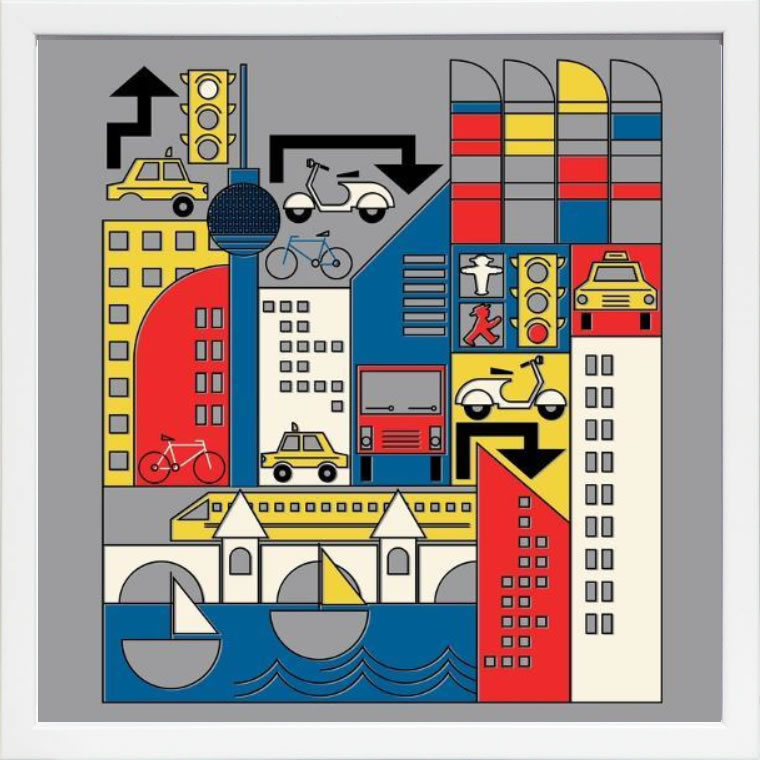 バウハウス BAUHAUS デザイン ポスター アートフレーム アートポスター アートパネル 絵画 絵 複製画 版画 作品 リトグラフ シルクスクリーン ミッドセンチュリー ポスター インテリア フレーム付き 抽象画 壁掛け 北欧 おしゃれバウハウス Bauhaus Berlin