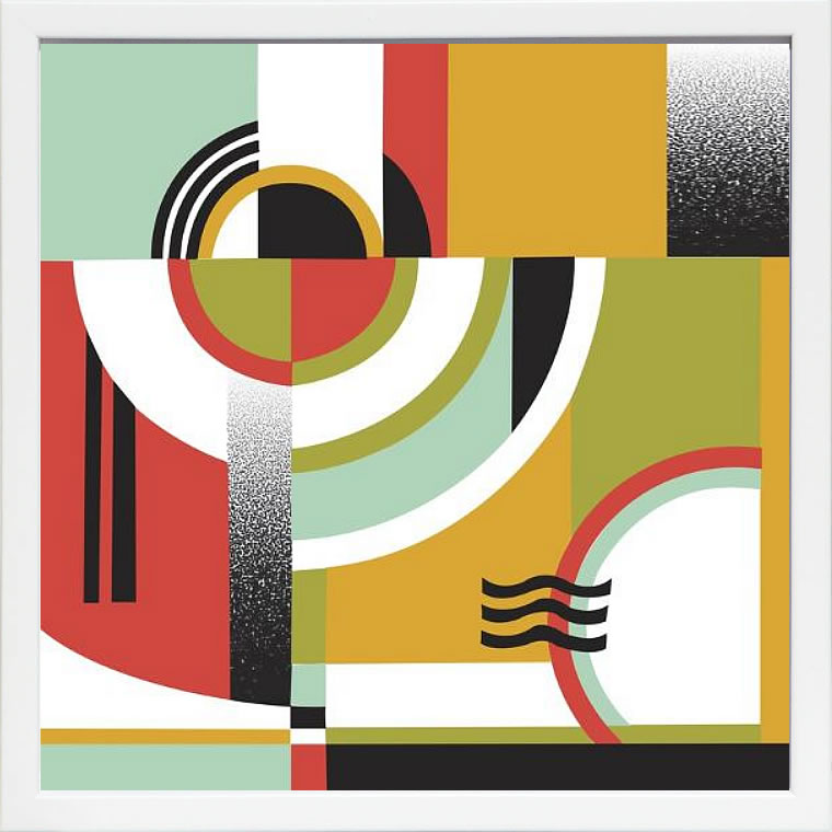 バウハウス BAUHAUS デザイン ポスター アートフレーム アートポスター アートパネル 絵画 絵 複製画 版画 作品 リトグラフ シルクスクリーン ミッドセンチュリー ポスター インテリア フレーム付き 抽象画 壁掛け 北欧 おしゃれバウハウス Bauhaus 2