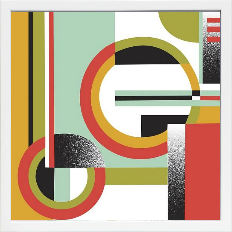 バウハウス BAUHAUS デザイン ポスター アートフレーム アートポスター アートパネル 絵画 絵 複製画 版画 作品 リトグラフ シルクスクリーン ミッドセンチュリー ポスター インテリア フレーム付き 抽象画 壁掛け 北欧 おしゃれバウハウス Bauhaus 4