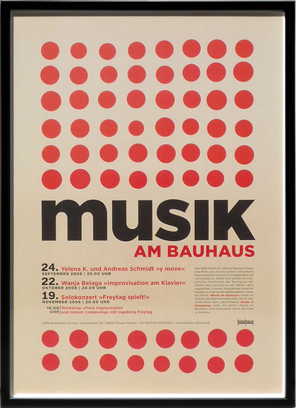 バウハウス BAUHAUS デザイン ポスター アートフレーム アートポスター アートパネル 絵画 絵 複製画 版画 作品 リトグラフ シルクスクリーン ミッドセンチュリー ポスター インテリア フレーム付き 抽象画 壁掛け 北欧 おしゃれバウハウス Musik am Bauhaus 2