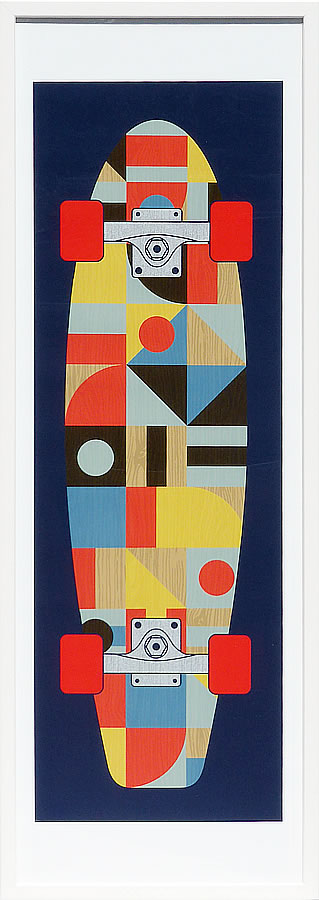 バウハウス BAUHAUS デザイン ポスター アートフレーム アートポスター アートパネル 絵画 絵 複製画 版画 作品 リトグラフ シルクスクリーン ミッドセンチュリー ポスター インテリア フレーム付き 抽象画 壁掛け 北欧 おしゃれバウハウス Skateboard