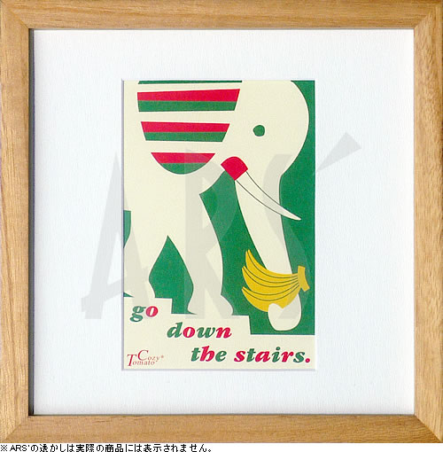 コージートマト アートパネル 天然木アートフレーム付 壁掛け 床置き兼用 北欧 ナチュラルテイスト ア..