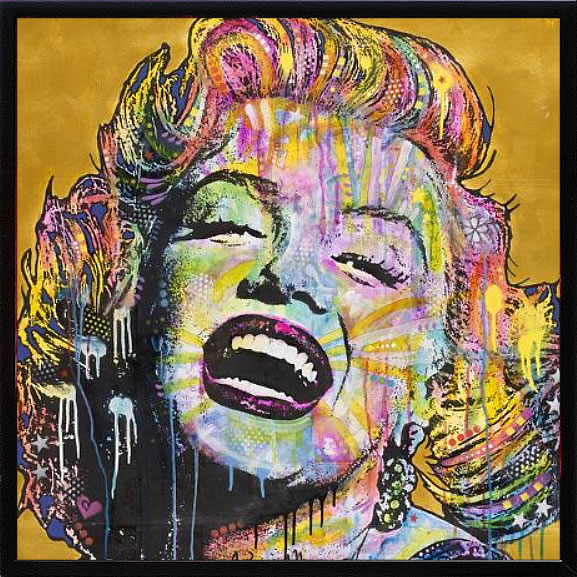 ディーン ルッソ 犬 猫 動物 絵画 ポスター アートパネル アートポスター ポップ アート 絵 複製画 版画 抽象画 作品 リトグラフ シルクスクリーン アートフレーム インテリア フレーム付き 壁掛け 北欧 おしゃれディーン・ルッソ Marilyn Monroe