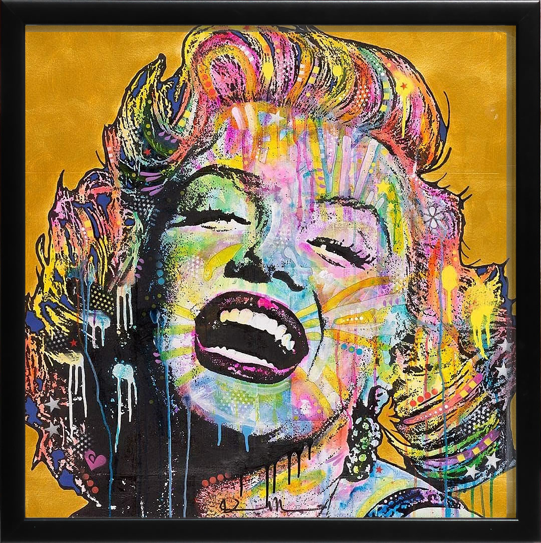 ディーン ルッソ 犬 猫 動物 絵画 ポスター アートパネル アートポスター ポップ アート 絵 複製画 版画 抽象画 作品 リトグラフ シルクスクリーン アートフレーム インテリア フレーム付き 壁掛け 北欧 おしゃれディーン・ルッソ Marilyn Monroe