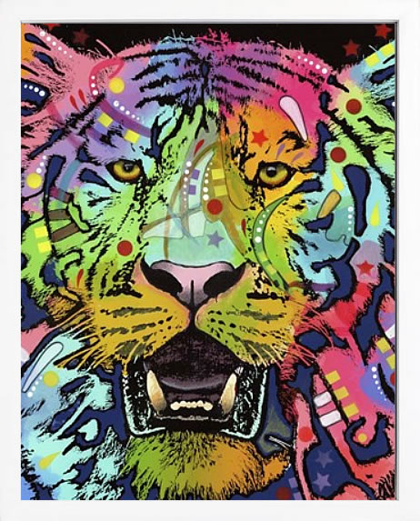 ディーン ルッソ 犬 猫 動物 絵画 ポスター アートパネル アートポスター ポップ アート 絵 複製画 版画 抽象画 作品 リトグラフ シルクスクリーン アートフレーム インテリア フレーム付き 壁掛け 北欧 おしゃれディーン・ルッソ Wild