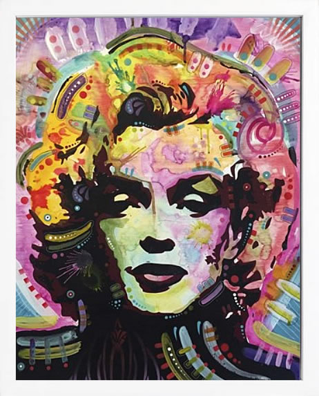 ディーン ルッソ 犬 猫 動物 絵画 ポスター アートパネル アートポスター ポップ アート 絵 複製画 版画 抽象画 作品 リトグラフ シルクスクリーン アートフレーム インテリア フレーム付き 壁掛け 北欧 おしゃれディーン・ルッソ Marilyn 1