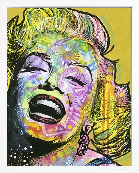 ディーン ルッソ 犬 猫 動物 絵画 ポスター アートパネル アートポスター ポップ アート 絵 複製画 版画 抽象画 作品 リトグラフ シルクスクリーン アートフレーム インテリア フレーム付き 壁掛け 北欧 おしゃれディーン・ルッソ Golden Marilyn