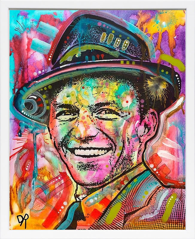 ディーン ルッソ 犬 猫 動物 絵画 ポスター アートパネル アートポスター ポップ アート 絵 複製画 版画 抽象画 作品 リトグラフ シルクスクリーン アートフレーム インテリア フレーム付き 壁掛け 北欧 おしゃれディーン・ルッソ Frank Sinatra