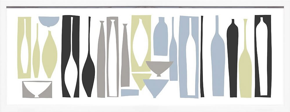 【ライセンスプリント】デュプロック 絵画 ポスター アートパネル モダン アート 絵 複製画 版画 抽象画 作品 リトグラフ シルクスクリーン アートフレーム インテリア フレーム付き 壁掛け 北欧 おしゃれデニス・デュプロック Silhouette - Porcelain