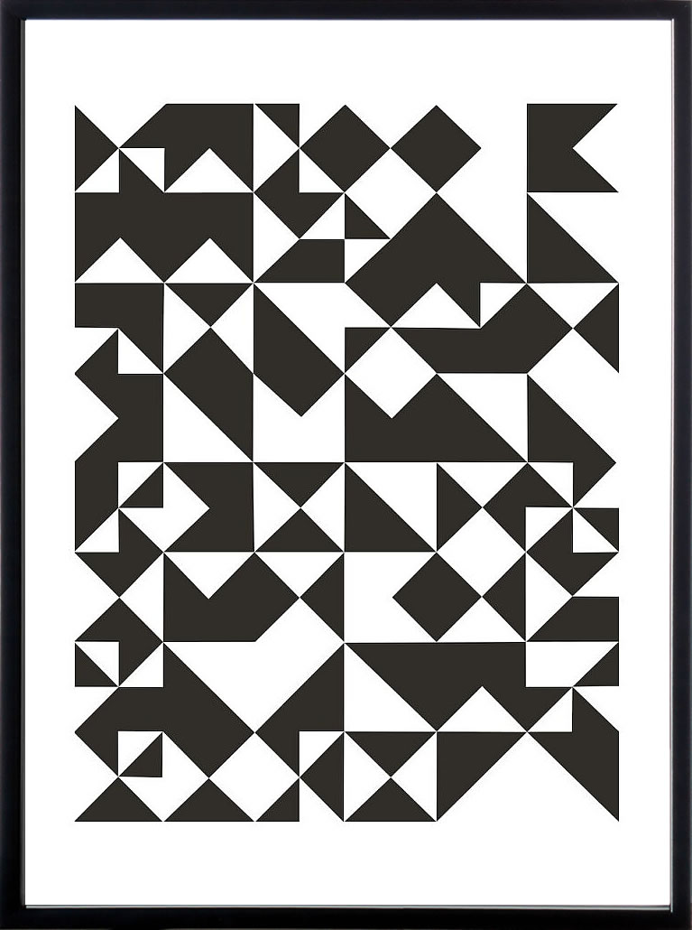 【ライセンスプリント】デュプロック 絵画 ポスター アートパネル モダン アート 絵 複製画 版画 抽象画 作品 リトグラフ シルクスクリーン アートフレーム インテリア フレーム付き 壁掛け 北欧 おしゃれデニス・デュプロック Mosaic