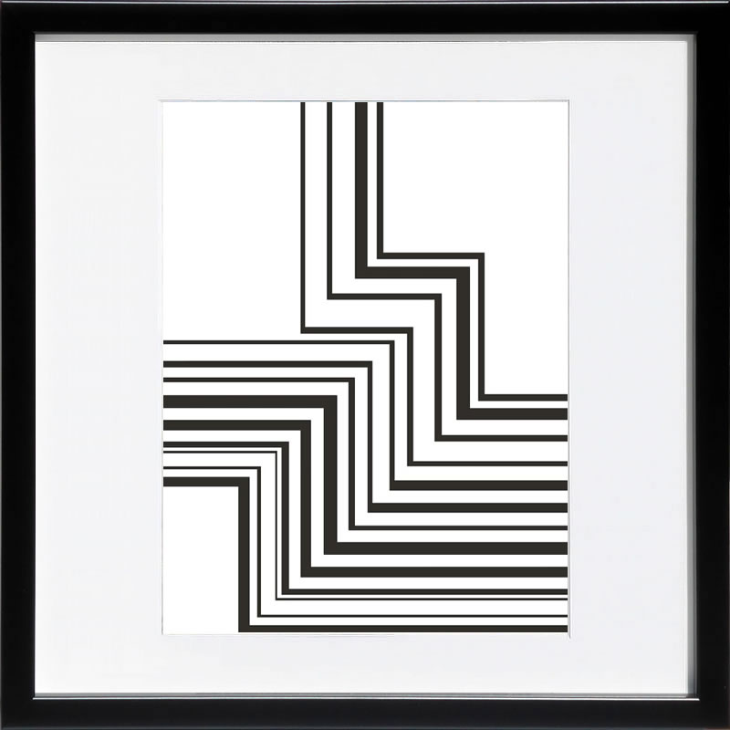 【ライセンスプリント】デュプロック 絵画 ポスター アートパネル モダン アート 絵 複製画 版画 抽象画 作品 リトグラフ シルクスクリーン アートフレーム インテリア フレーム付き 壁掛け 北欧 おしゃれデニス・デュプロック ZigZag