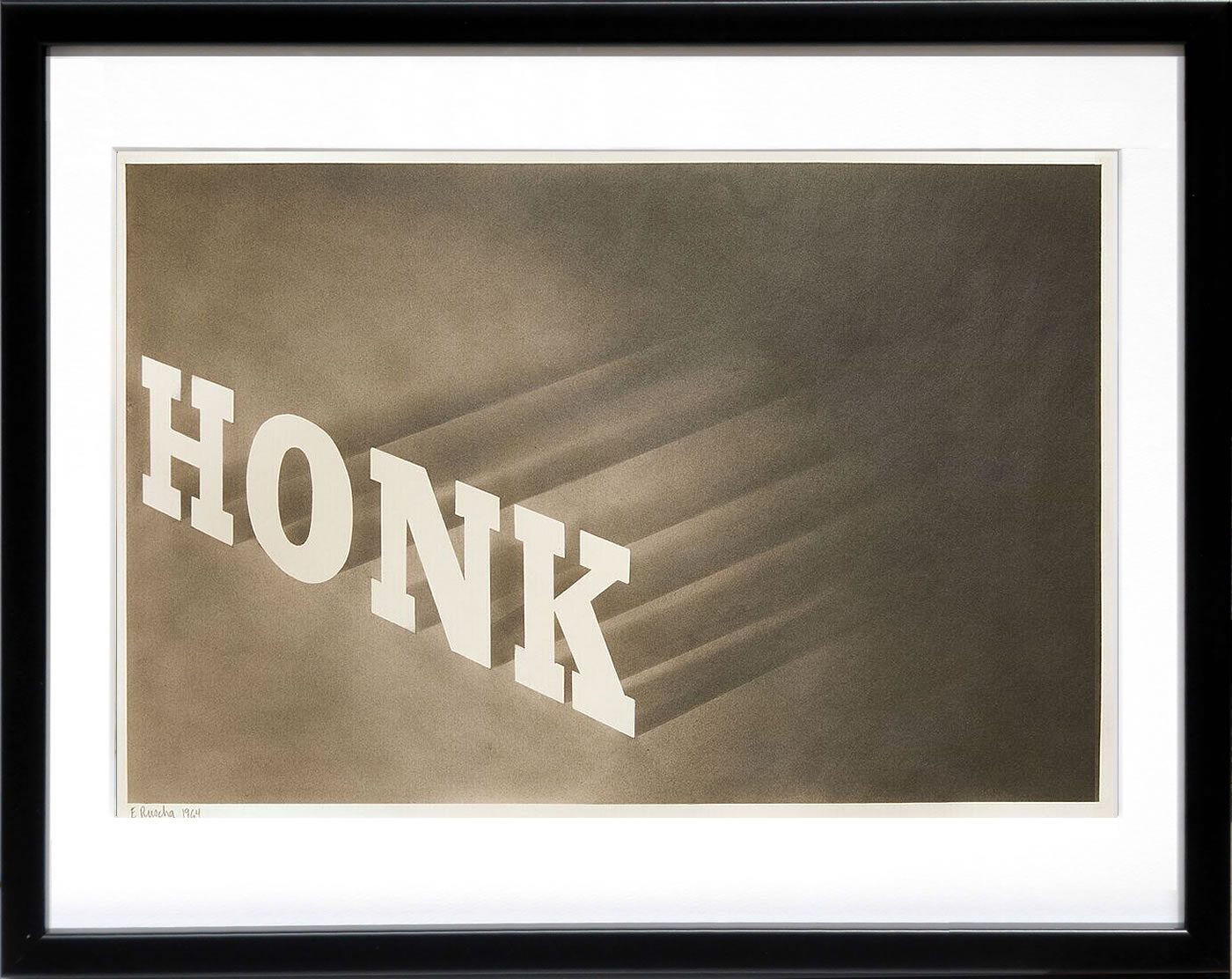 エド・ルシェ 絵画 絵 ポスター 複製画 版画 作品 リトグラフ シルクスクリーン アートパネル アートポスター ポップ アート インテリア フレーム付き 抽象画 壁掛け 北欧 おしゃれエド・ルシェ Honk