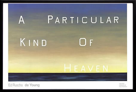 エド・ルシェ 絵画 絵 ポスター 複製画 版画 作品 リトグラフ シルクスクリーン アートパネル アートポスター ポップ アート インテリア フレーム付き 抽象画 壁掛け 北欧 おしゃれエド・ルシェ A Particular Kind of Heaven