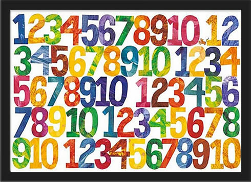 エリックカール ポスター グッズ はらぺこあおむし 絵画 絵 複製画 版画 作品 リトグラフ シルクスクリーン アートパネル アートポスター アートフレーム ナチュラル インテリア フレーム付き 壁掛け 北欧 おしゃれエリック・カール ナンバーズ