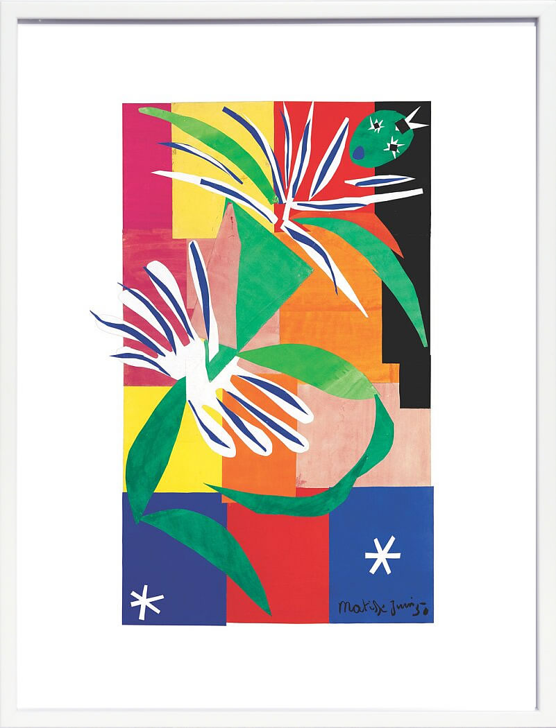 アンリ マティス 絵画 絵 ポスター アートパネル アートポスター リトグラフ モダン アート 低木 ダンス 複製画 版画 シルクスクリーン 絵画インテリア フレーム付き 北欧 おしゃれアンリ・マティス Creole Dancer, June 1950