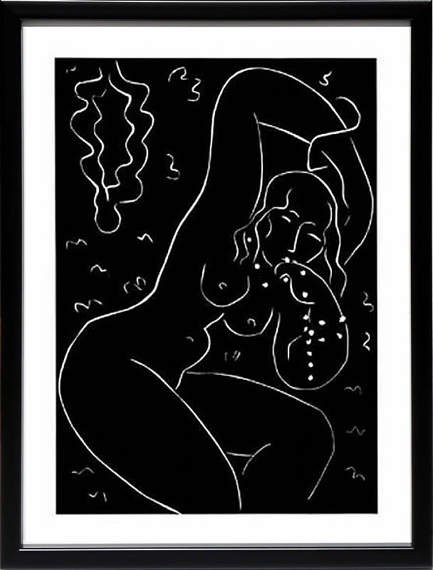 アンリ マティス 絵画 絵 ポスター アートパネル アートポスター リトグラフ モダン アート 低木 ダンス 複製画 版画 シルクスクリーン 絵画インテリア フレーム付き 北欧 おしゃれアンリ・マティス Nu Au Bracelet