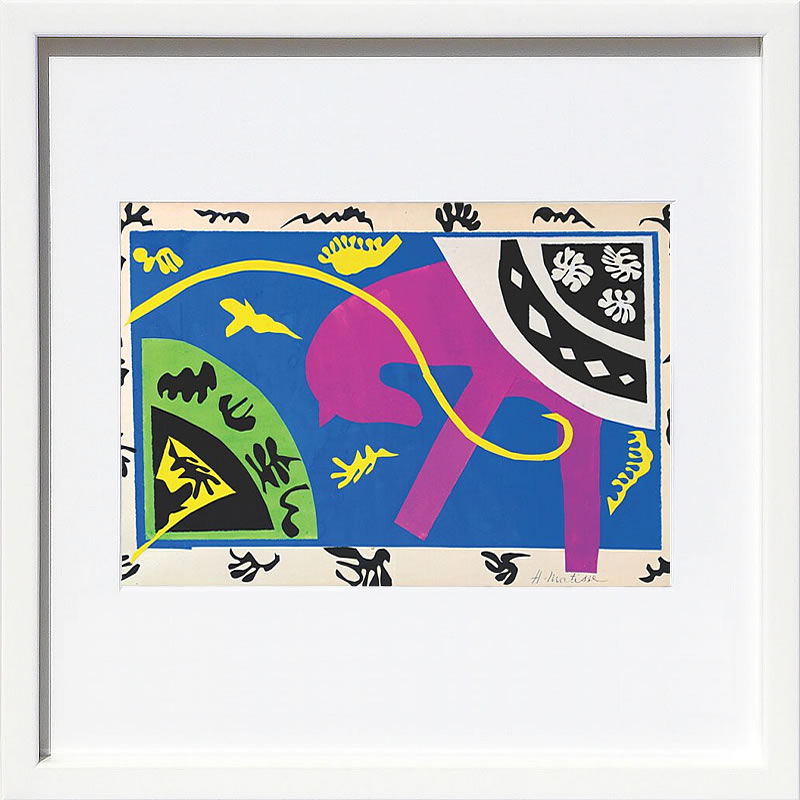 アンリ マティス 絵画 絵 ポスター アートパネル アートポスター リトグラフ モダン アート 低木 ダンス 複製画 版画 シルクスクリーン 絵画インテリア フレーム付き 北欧 おしゃれアンリ・マティス Horse, Rider and Clown, 1943-1944