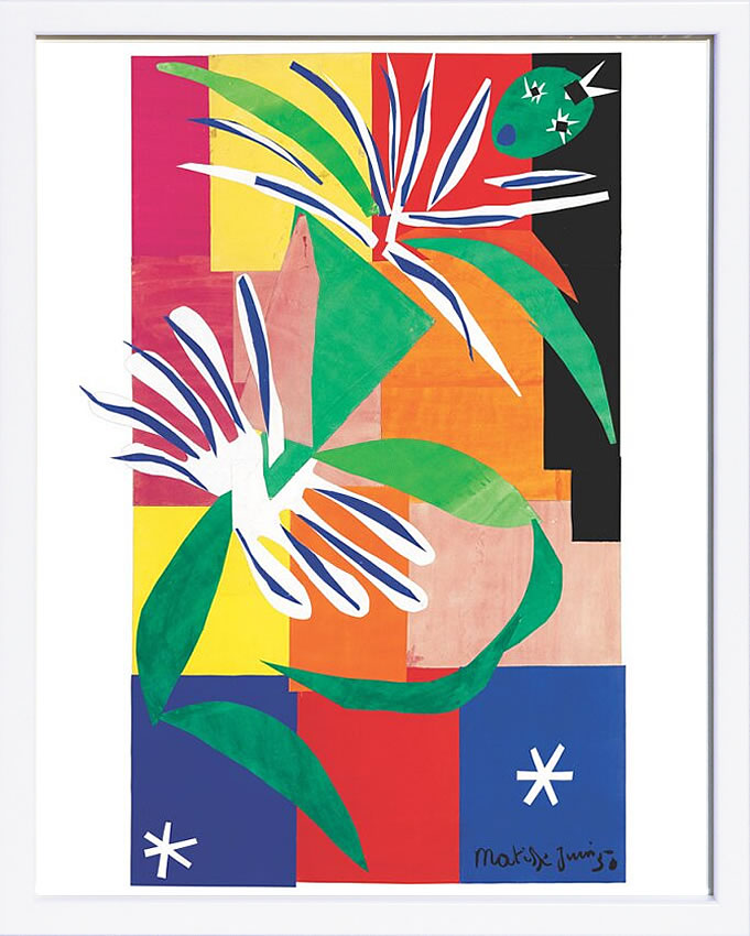 アンリ マティス 絵画 絵 ポスター アートパネル アートポスター リトグラフ モダン アート 低木 ダンス 複製画 版画 シルクスクリーン 絵画インテリア フレーム付き 北欧 おしゃれアンリ・マティス Creole Dancer, June 1950