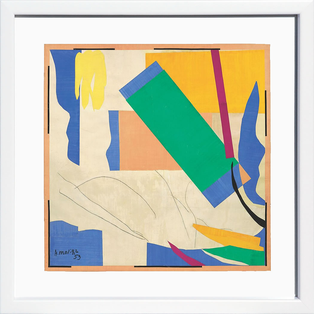 アンリ マティス 絵画 絵 ポスター アートパネル アートポスター リトグラフ モダン アート 低木 ダンス 複製画 版画 シルクスクリーン 絵画インテリア フレーム付き 北欧 おしゃれアンリ・マティス Memory of Oceania, Summer 1952- Early 1953