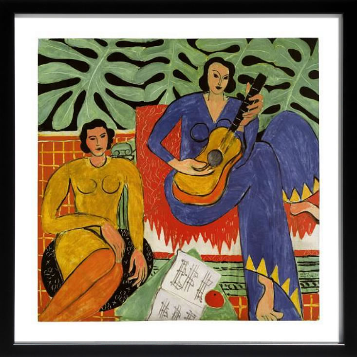 アンリ マティス 絵画 絵 ポスター アートパネル アートポスター リトグラフ モダン アート 低木 ダンス 複製画 版画 シルクスクリーン 絵画インテリア フレーム付き 北欧 おしゃれアンリ・マティス Music,c.1939