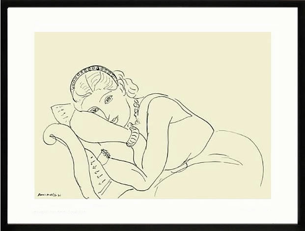 アンリ マティス 絵画 絵 ポスター アートパネル アートポスター リトグラフ モダン アート 低木 ダンス 複製画 版画 シルクスクリーン 絵画インテリア フレーム付き 北欧 おしゃれアンリ・マティス Young girl with Tiara (Jeune Fille Avec Tiare)