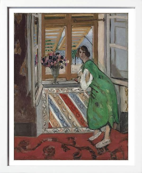 アンリ マティス 絵画 絵 ポスター アートパネル アートポスター リトグラフ モダン アート 低木 ダンス 複製画 版画 シルクスクリーン 絵画インテリア フレーム付き 北欧 おしゃれアンリ・マティス Jeune Fille a la Mauresque, Robe Verte