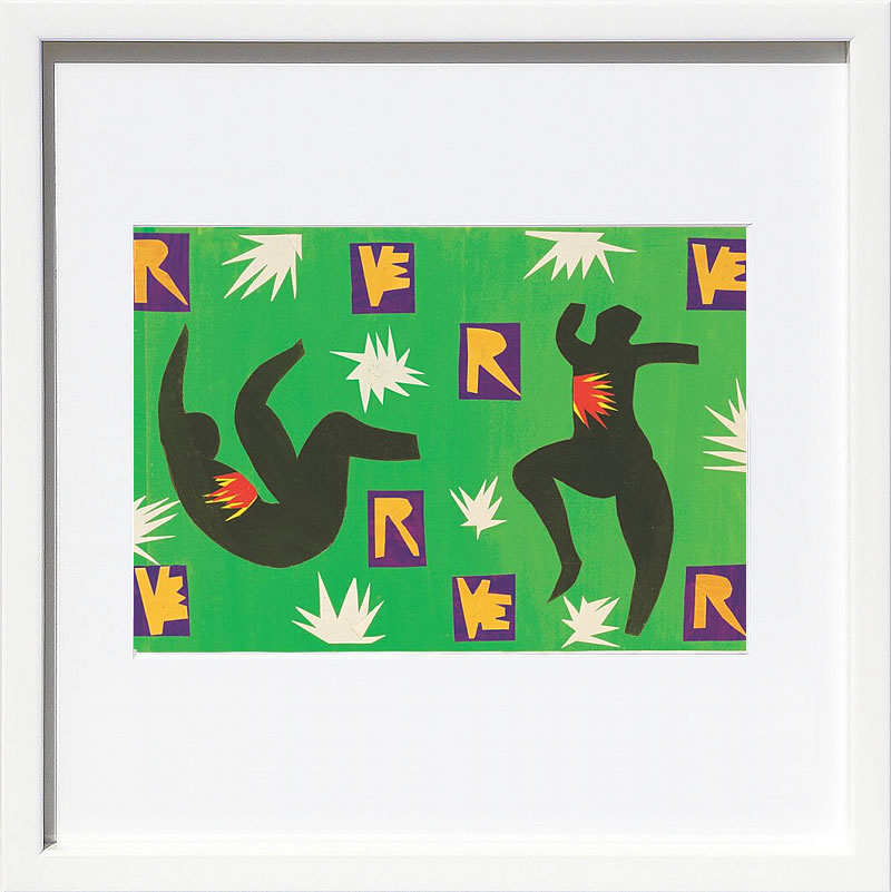 アンリ マティス 絵画 絵 ポスター アートパネル アートポスター リトグラフ モダン アート 低木 ダンス 複製画 版画 シルクスクリーン 絵画インテリア フレーム付き 北欧 おしゃれアンリ・マティス Cover Design for Verve IV, 1943