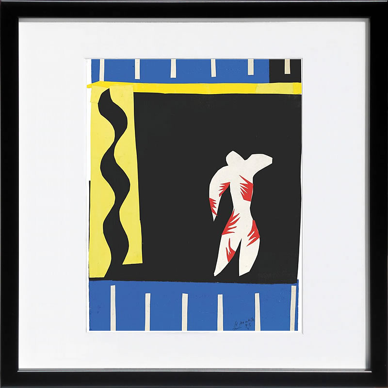 アンリ マティス 絵画 絵 ポスター アートパネル アートポスター リトグラフ モダン アート 低木 ダンス 複製画 版画 シルクスクリーン 絵画インテリア フレーム付き 北欧 おしゃれアンリ・マティス The Clown, 1943