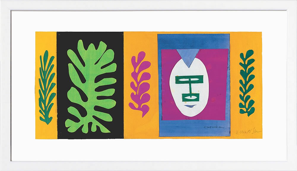 アンリ マティス 絵画 絵 ポスター アートパネル アートポスター リトグラフ モダン アート 低木 ダンス 複製画 版画 シルクスクリーン 絵画インテリア フレーム付き 北欧 おしゃれアンリ・マティス The Eskimo, 1947