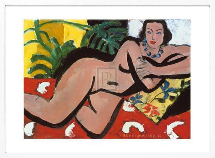 アンリ マティス 絵画 絵 ポスター アートパネル アートポスター リトグラフ モダン アート 低木 ダンス 複製画 版画 シルクスクリーン 絵画インテリア フレーム付き 北欧 おしゃれアンリ・マティス Nude with Palms, 1936