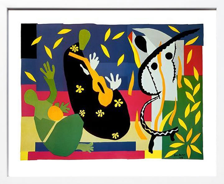 アンリ マティス 絵画 絵 ポスター アートパネル アートポスター リトグラフ モダン アート 低木 ダンス 複製画 版画 シルクスクリーン 絵画インテリア フレーム付き 北欧 おしゃれアンリ・マティス King's Sadness,c.1952