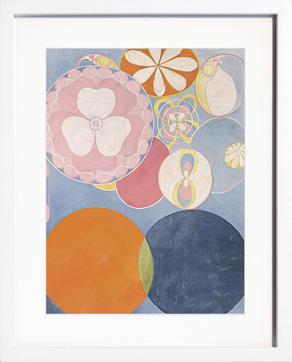 【ライセンスプリント】ヒルマ アフ クリント ポスター アート 絵 リトグラフ 版画 複製画 作品 シルクスクリーン アートパネル アートポスター アートフレーム インテリア フレーム付き 抽象画 壁掛け 北欧 おしゃれヒルマ・アフ・クリント Group Iv, No. 2