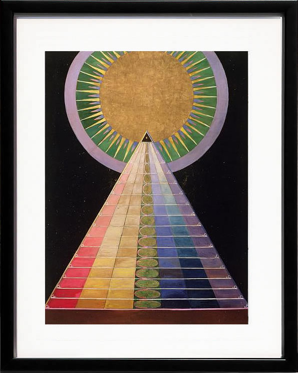 【ライセンスプリント】ヒルマ アフ クリント ポスター アート 絵 リトグラフ 版画 複製画 作品 シルクスクリーン アートパネル アートポスター アートフレーム インテリア フレーム付き 抽象画 壁掛け 北欧 おしゃれヒルマ・アフ・クリント Altarpiece, Group X