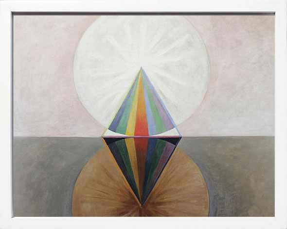 【ライセンスプリント】ヒルマ アフ クリント ポスター アート 絵 リトグラフ 版画 複製画 作品 シルクスクリーン アートパネル アートポスター アートフレーム インテリア フレーム付き 抽象画 壁掛け 北欧 おしゃれヒルマ・アフ・クリント The Swan,No.12