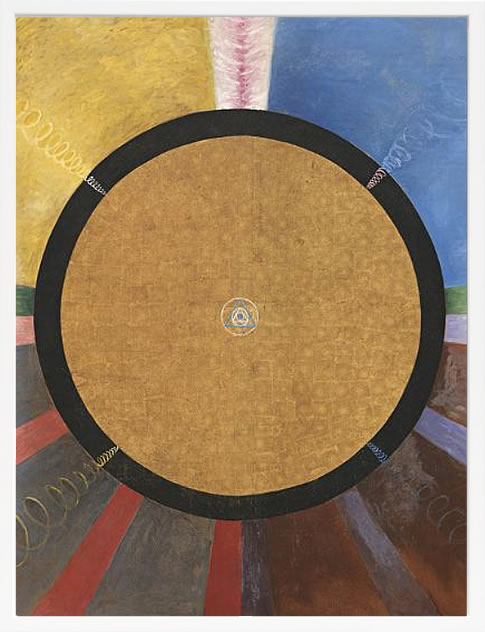 【ライセンスプリント】ヒルマ アフ クリント ポスター アート 絵 リトグラフ 版画 複製画 作品 シルクスクリーン アートパネル アートポスター アートフレーム インテリア フレーム付き 抽象画 壁掛け 北欧 おしゃれヒルマ・アフ・クリント Group X, No. 3, Altarpiece