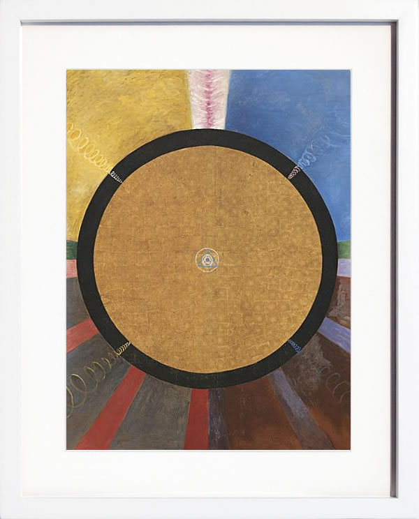 【ライセンスプリント】ヒルマ アフ クリント ポスター アート 絵 リトグラフ 版画 複製画 作品 シルクスクリーン アートパネル アートポスター アートフレーム インテリア フレーム付き 抽象画 壁掛け 北欧 おしゃれヒルマ・アフ・クリント Group X, No. 3, Altarpiece