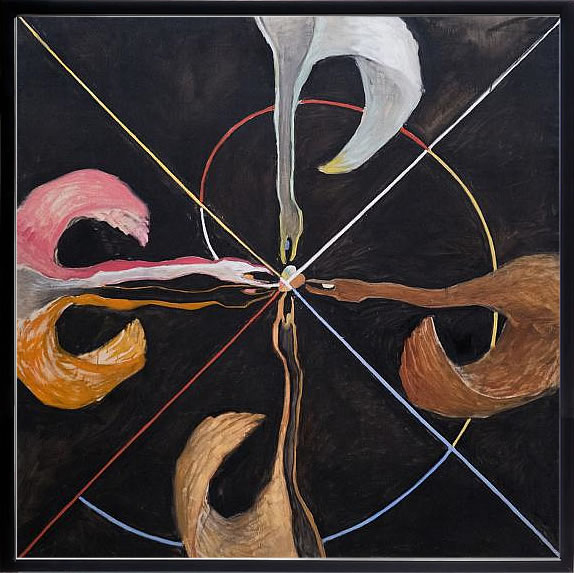 【ライセンスプリント】ヒルマ アフ クリント ポスター アート 絵 リトグラフ 版画 複製画 作品 シルクスクリーン アートパネル アートポスター アートフレーム インテリア フレーム付き 抽象画 壁掛け 北欧 おしゃれヒルマ・アフ・クリント The Swan No. 7, 1915