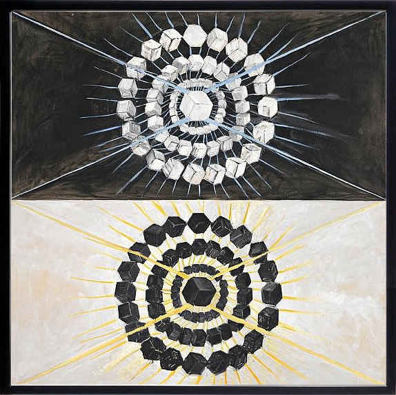 【ライセンスプリント】ヒルマ アフ クリント ポスター アート 絵 リトグラフ 版画 複製画 作品 シルクスクリーン アートパネル アートポスター アートフレーム インテリア フレーム付き 抽象画 壁掛け 北欧 おしゃれヒルマ・アフ・クリント The Swan, No. 8, 1914-1915