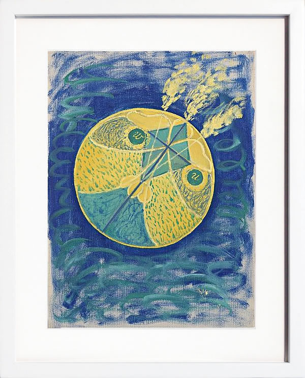 【ライセンスプリント】ヒルマ アフ クリント ポスター アート 絵 リトグラフ 版画 複製画 作品 シルクスクリーン アートパネル アートポスター アートフレーム インテリア フレーム付き 抽象画 壁掛け 北欧 おしゃれヒルマ・アフ・クリント Primordial Chaos, 1906-1907